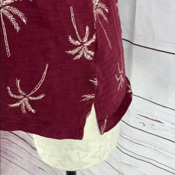Old Navy Women's Everywhere Red Palm‎ Tree Tank Top Small - Picture 5 of 7